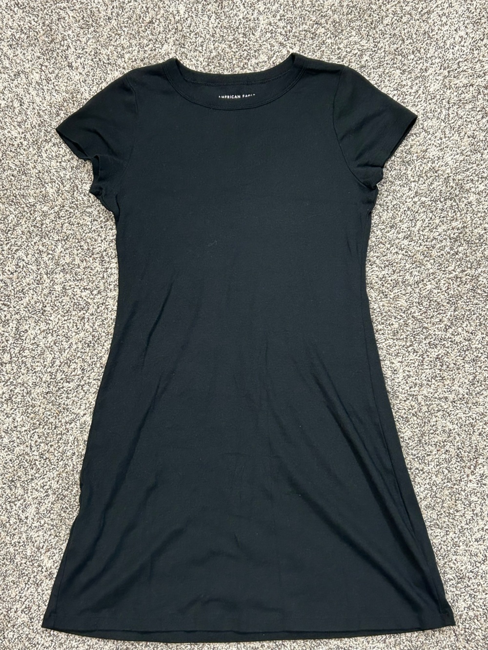 American Eagle Black Short Sleeve T-Shirt Dress Size S - Like New